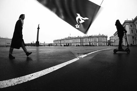 petrograd, st. petersburg, st. petersburg, dvortsovaya, red flag, russian revolution, 1917